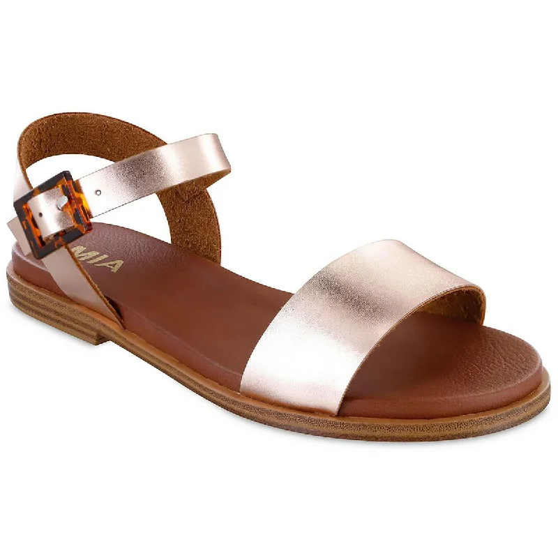 Elastic - Strap Women's Sandals with a Padded Toe in Teal for Easy On - and - OffMia Womens Peyton Open Toe Ankle Strap