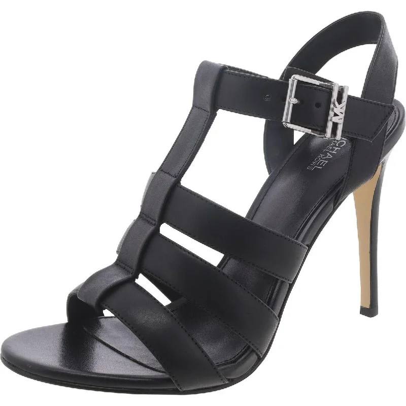 Women's Thong Sandals with a Beaded Design in Multicolor for a Beachy AestheticMICHAEL Michael Kors Womens   Leather Slingback Gladiator Sandals