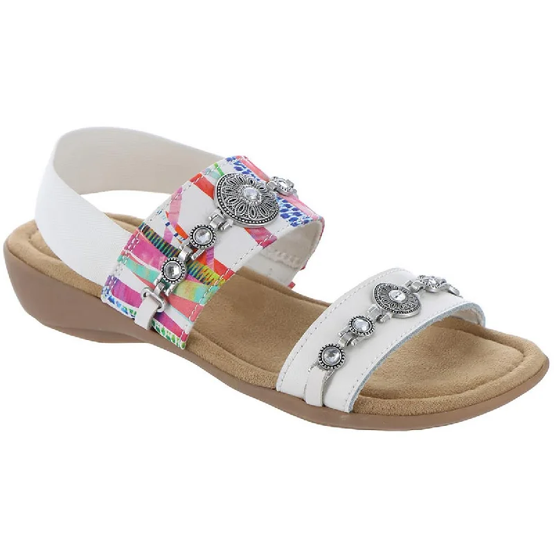 Child - Friendly Women's Sandals with a Secure Buckle in Purple for Moms on the GoMinnetonka Womens Sabine  Leather Slip On Wedge Sandals