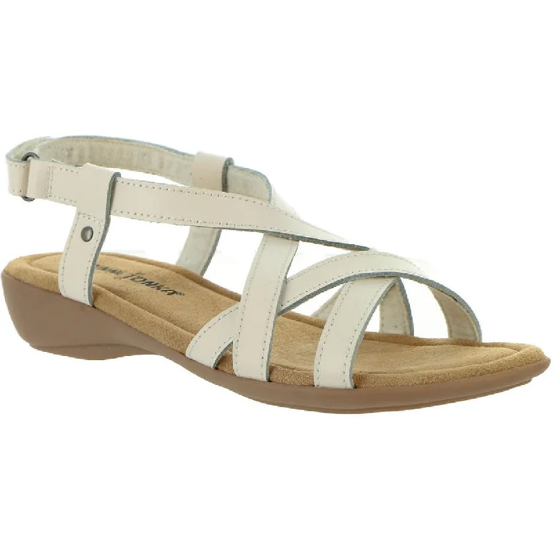Adjustable Strap Women's Sandals with a Padded Heel in Pink for a Custom FitMinnetonka Womens Sunny Leather Strappy Slingback Sandals