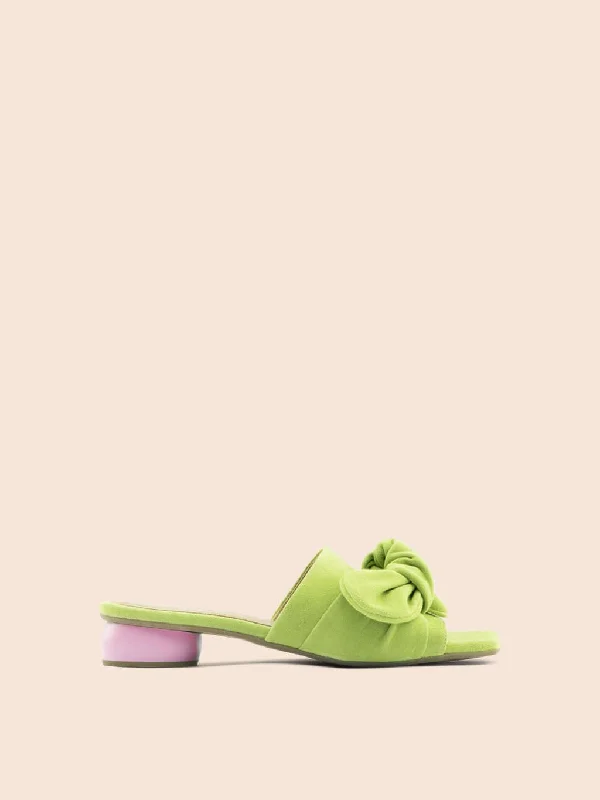 Women's Leather - Strapped Sandals with a Braided Detail in Brown for a Rustic AppealModena Pistachio Sandal