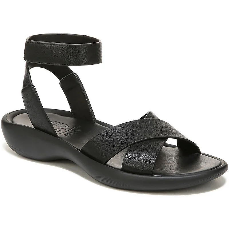 Women's Cork - Soled Espadrille Sandals with a Rope - Trimmed Upper in Navy for a Summer VibeNaturalizer Womens Genn-Climb Open Toe Faux Leather Ankle Strap