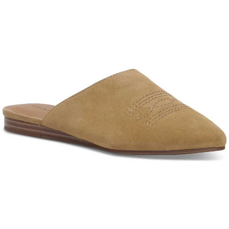 Elastic - Strap Women's Sandals with a Padded Toe in Teal for Easy On - and - OffNew York & Company Womens Chana Mule Faux Leather Square Toe Mule Sandals