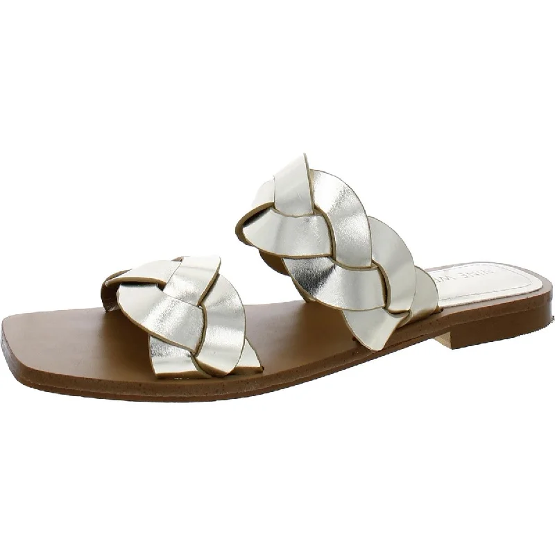 Adjustable Strap Women's Sandals with a Padded Heel in Pink for a Custom FitNine West Womens Slip On Open Toe Slide Sandals