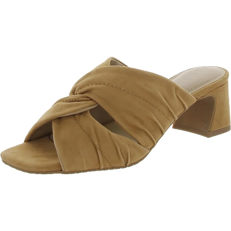 Women's Strappy Gladiator Sandals with Buckle Closures in Tan for a Boho LookNYDJ Womens Griseld Suede Mule Heels