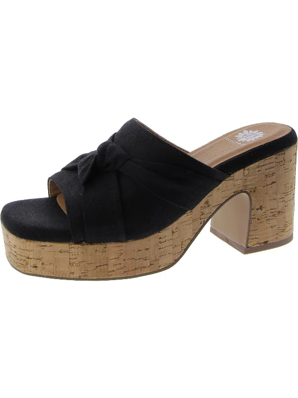 Women's Ankle - Strap Sandals with a Block Heel in Red for a Sophisticated StyleOrdo Womens Peep-Toe Block Heel Platform Sandals