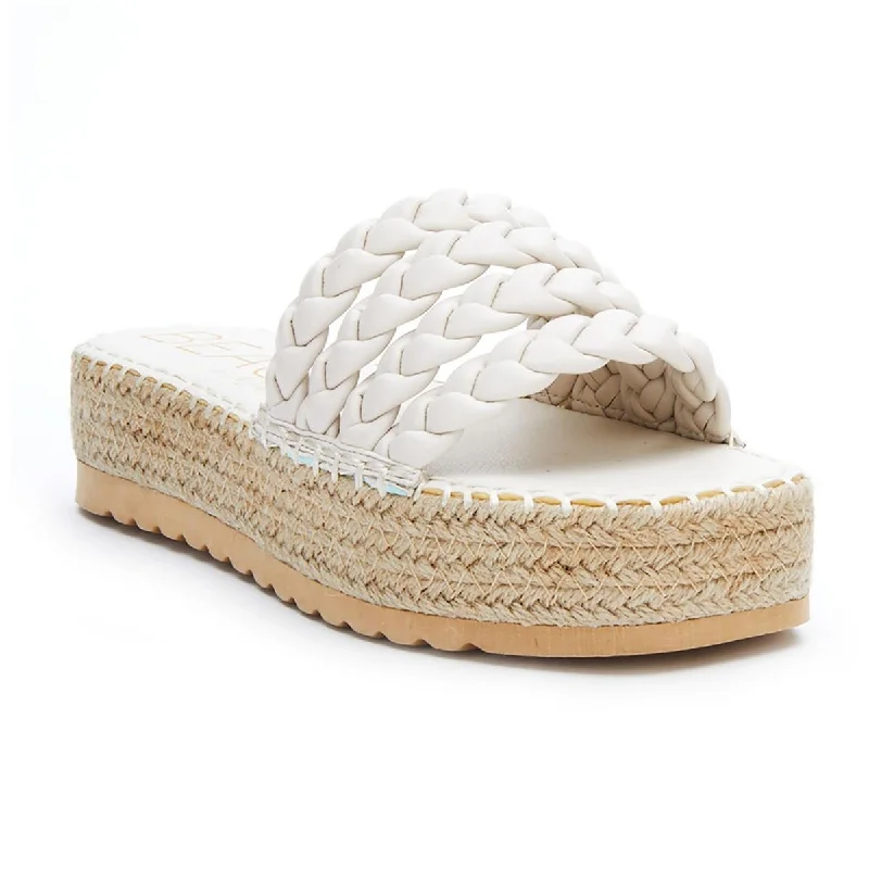 Shock - Absorbing Women's Sandals with a Soft Insole in Black for Active LifestylesPacific Womens Open Toe Slip On Espadrilles
