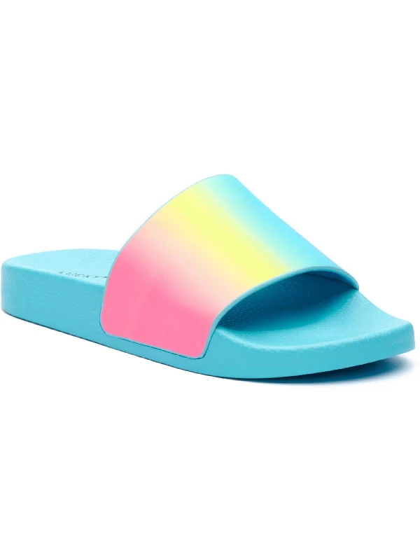 Child - Friendly Women's Sandals with a Secure Buckle in Purple for Moms on the GoParker Womens Slip on Summer Pool Slides