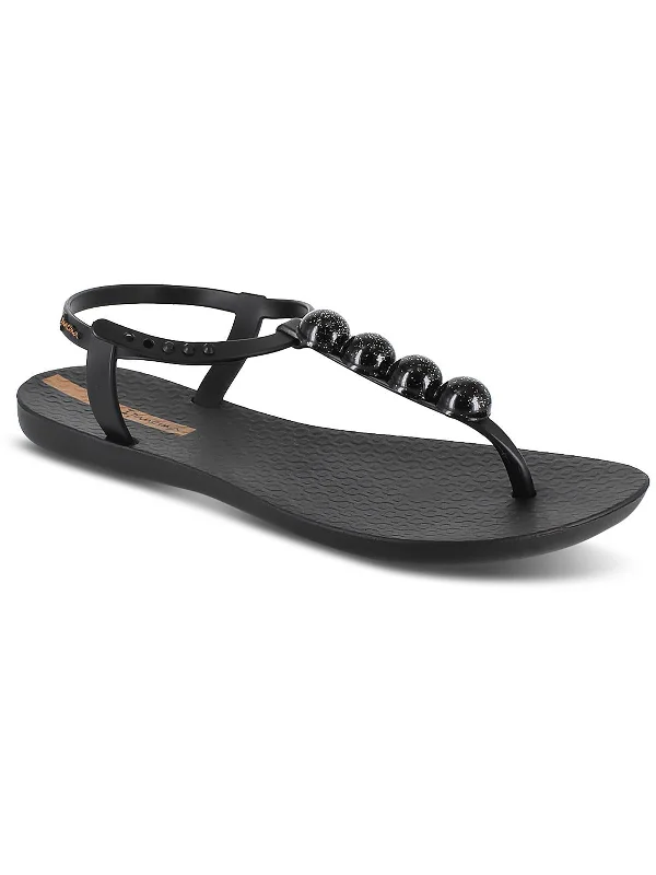 Women's Leather - Strapped Sandals with a Braided Detail in Brown for a Rustic AppealPearl II Womens Ankle Strap Toe Post Slingback Sandals