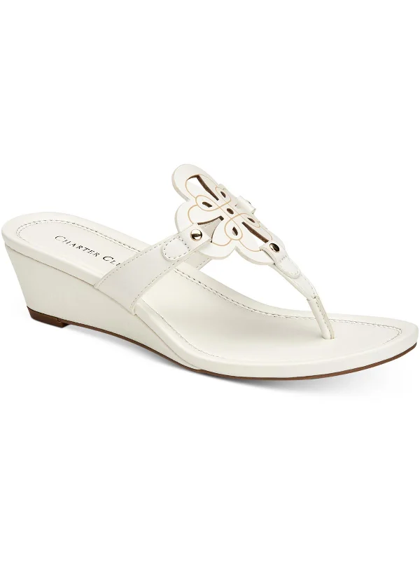 Adjustable Strap Women's Sandals with a Padded Heel in Pink for a Custom FitPenelopee Womens Faux Leather Wedge Sandals