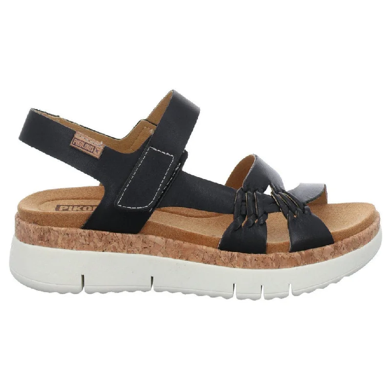Child - Friendly Women's Sandals with a Secure Buckle in Purple for Moms on the GoPalma Calfskin Leather Women's Wedge Ankle Strap Sandals