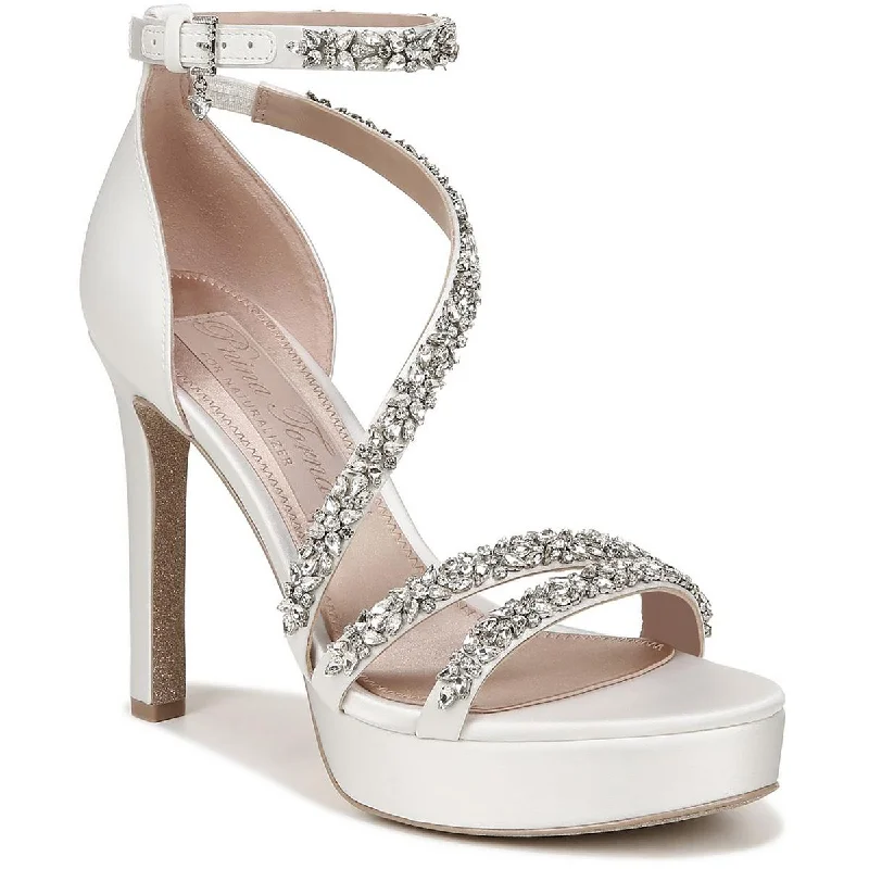 Orthopedic Women's Sandals with Arch Support in Gray for Foot HealthPnina Tornai Womens Love Satin Jeweled Platform Sandals