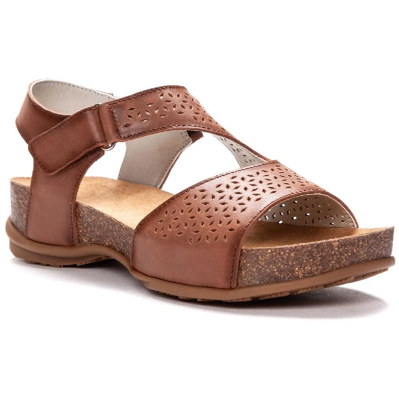 Women's Thong Sandals with a Beaded Design in Multicolor for a Beachy AestheticPropet Womens Phoebe Leather Perforated Footbed Sandals