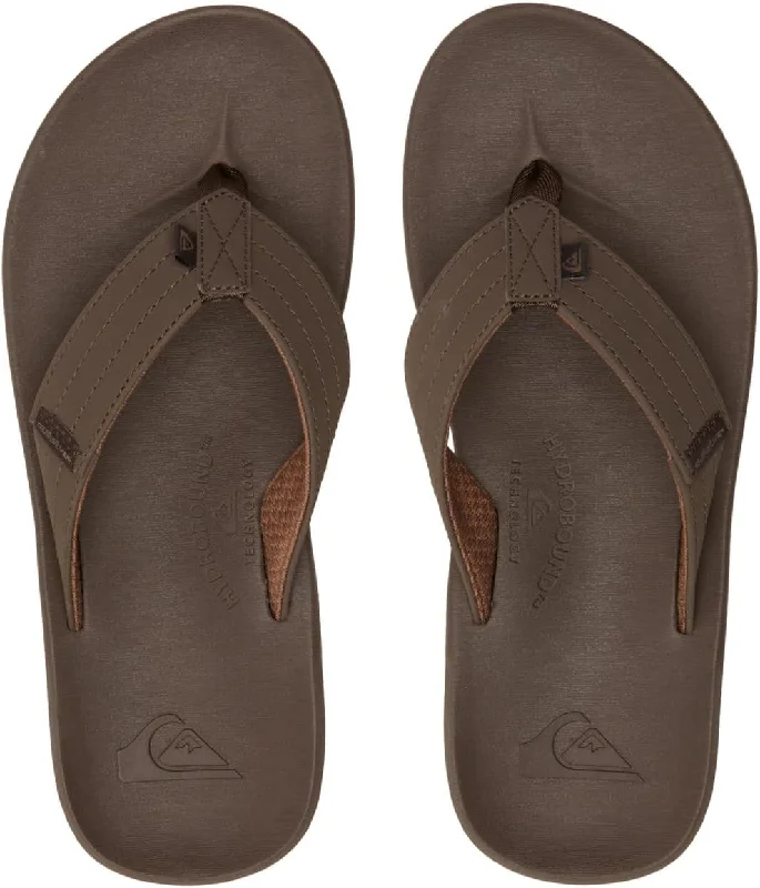 Women's Leather - Strapped Sandals with a Braided Detail in Brown for a Rustic AppealQuiksilver Sandals