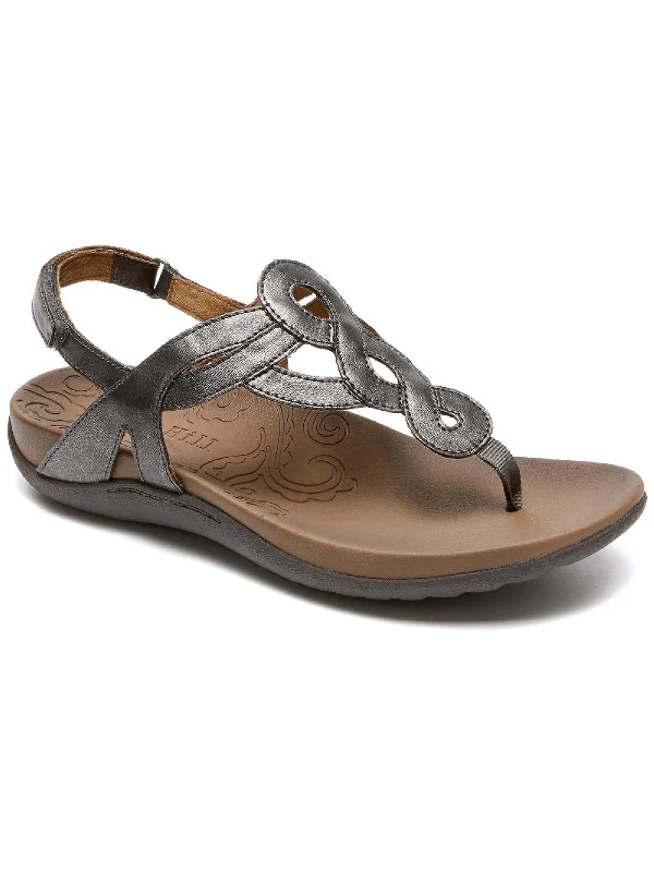 Women's Sandals with a Wedge Heel and a Tassel Detail in Orange for a Trendy LookRamona Womens Ankle Slip On Flat Sandals