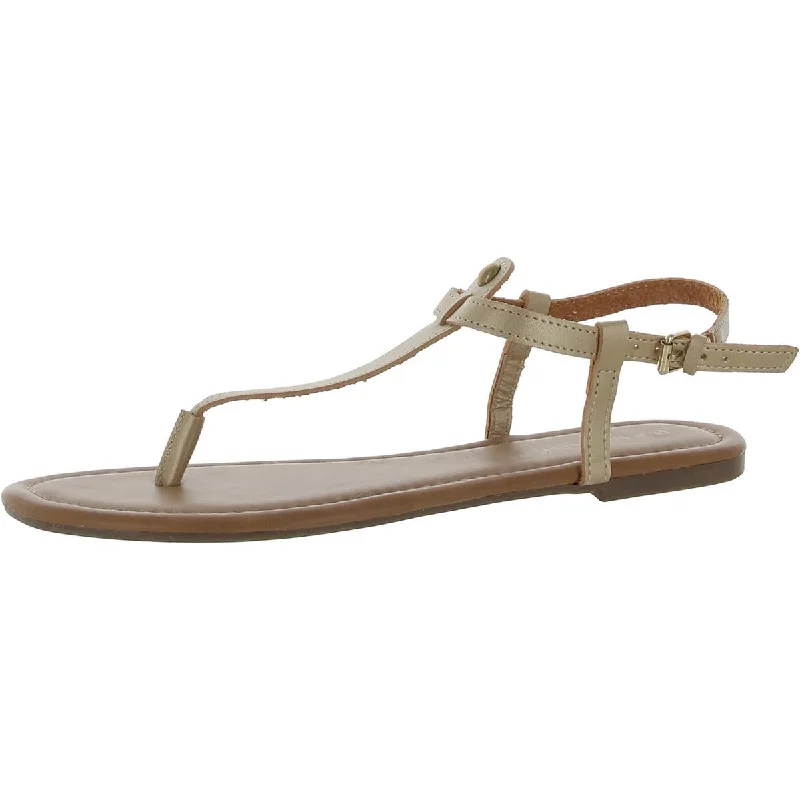 Women's Sandals with a Floral - Printed Upper in Pink for a Feminine Spring LookRampage Womens Pashmina Metallic Flat T-Strap Sandals
