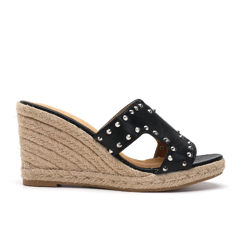 Lightweight Women's Mesh - Paneled Sandals in Yellow for BreathabilityRegina Black Espadrilles