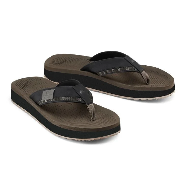 Women's Flat Slide Sandals with a Memory Foam Insole in White for All - Day ComfortCobian Sandals Comfortable Synthetic Leather