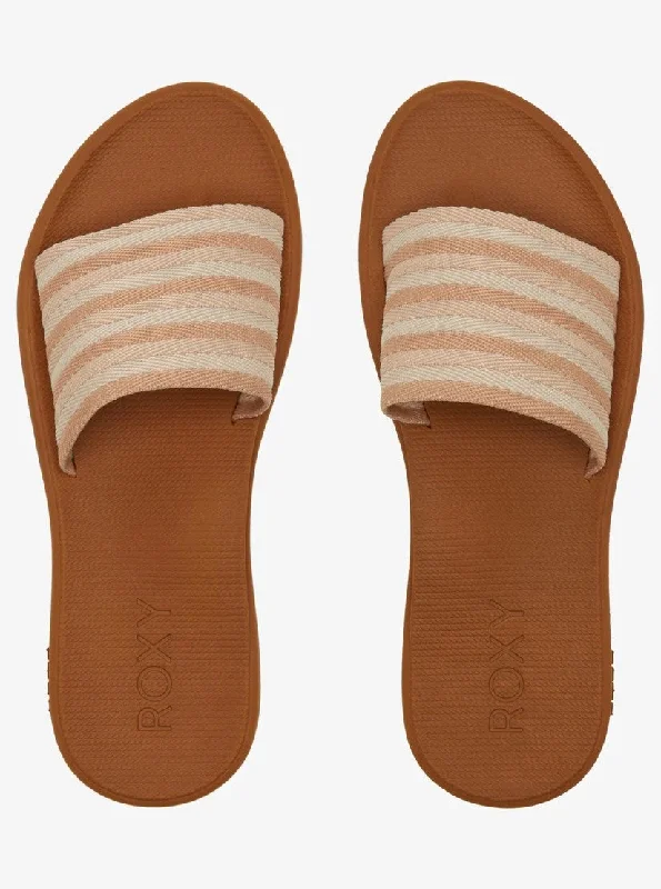 Women's Thong Sandals with a Beaded Design in Multicolor for a Beachy AestheticRoxy Sandals Soft Textile Webbing Slide Upp
