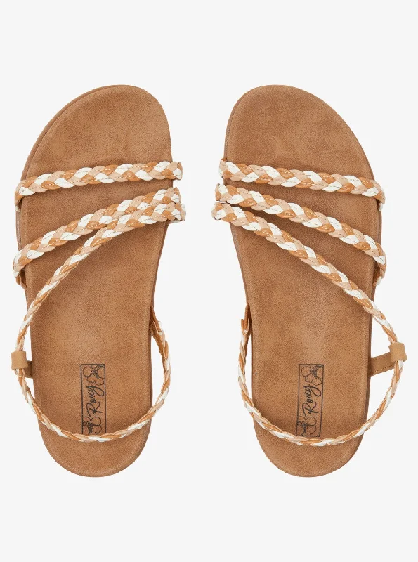 Women's Thong Sandals with a Beaded Design in Multicolor for a Beachy AestheticRoxy Sandals Synthetic Faux-Leather Upper