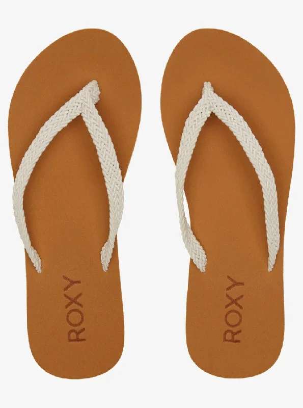 Women's Strappy Gladiator Sandals with Buckle Closures in Tan for a Boho LookRoxy Sandals Woman Braided Straps Upper