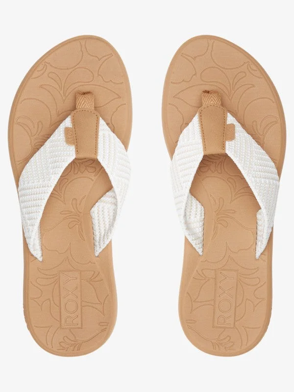 Women's Cork - Soled Espadrille Sandals with a Rope - Trimmed Upper in Navy for a Summer VibeRoxy Sandals Woman Textile Upper