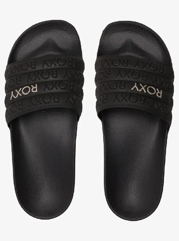 Women's Sandals with a Glitter - Coated Strap in Gold for a Sparkly Summer OutfitRoxy Sandals Woman Water-Friendly Sandals