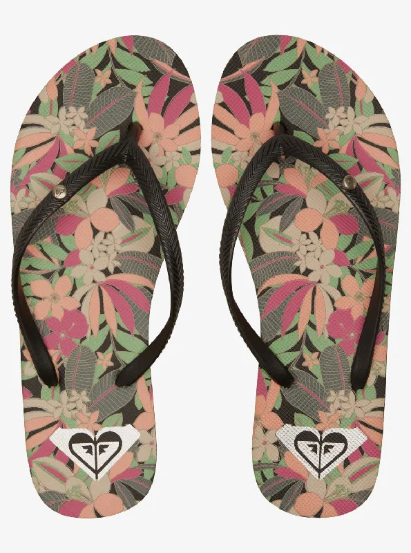 Women's Thong Sandals with a Beaded Design in Multicolor for a Beachy AestheticRoxy Sandals Woman's Rubber