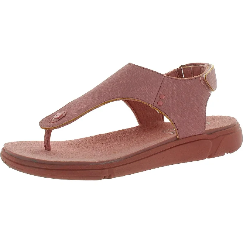 Orthopedic Women's Sandals with Arch Support in Gray for Foot HealthRyka Womens Margo Next Faux Leather Thong Slingback Sandals