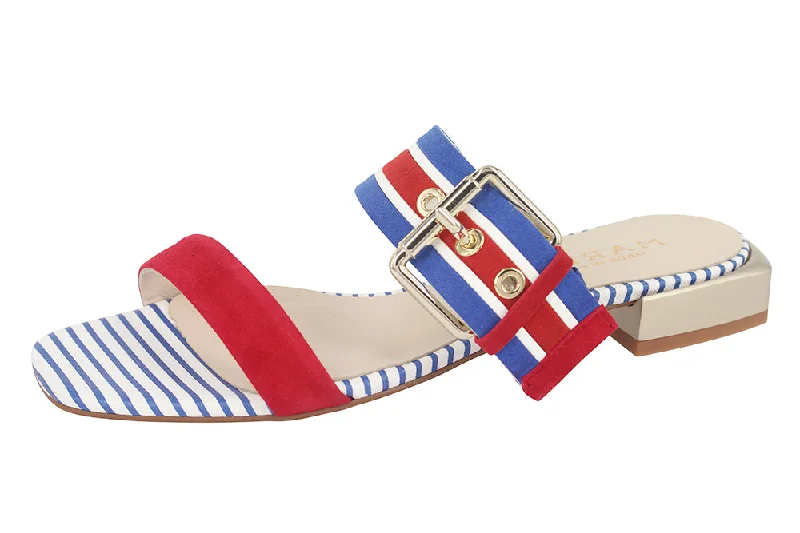 Waterproof Women's Rubber Beach Sandals with Arch Support in Blue for Water Activities50816 - SUEDE ROJO