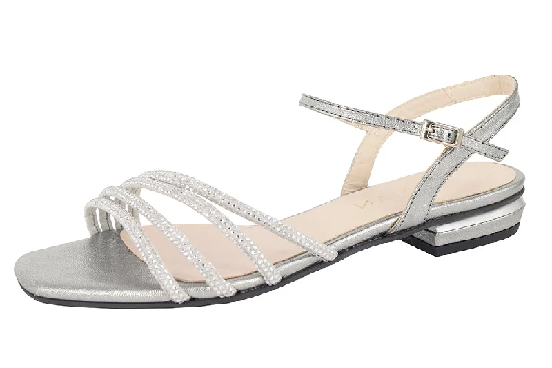 Orthopedic Women's Sandals with Arch Support in Gray for Foot Health1125 - CRISTAL PLOMO / METAL PLOMO