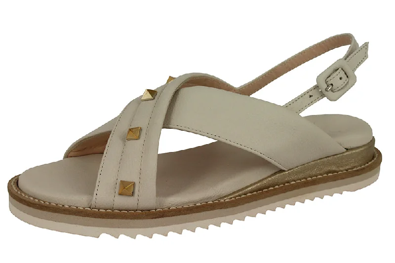 Shock - Absorbing Women's Sandals with a Soft Insole in Black for Active Lifestyles1007 - VEGAS BEIGE