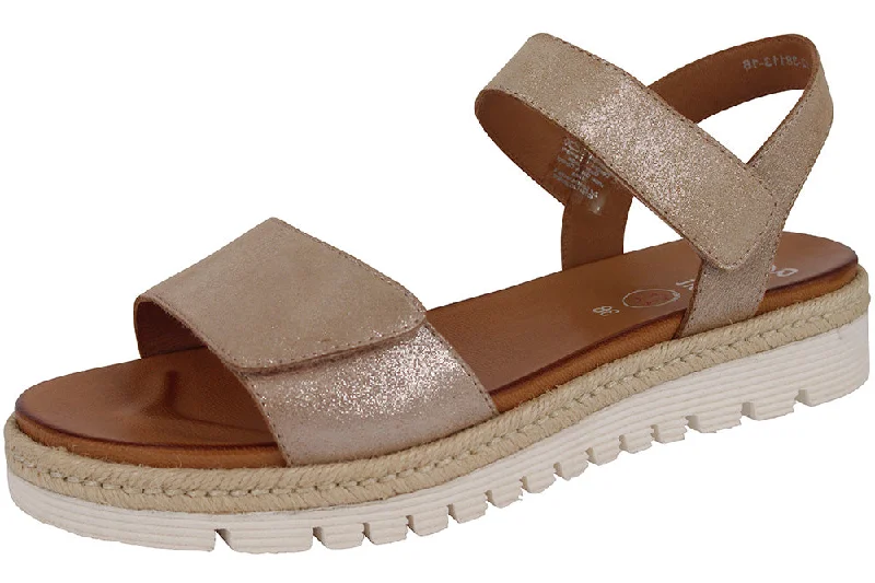 Women's Strappy Gladiator Sandals with Buckle Closures in Tan for a Boho Look38113 - NATURAL SAND