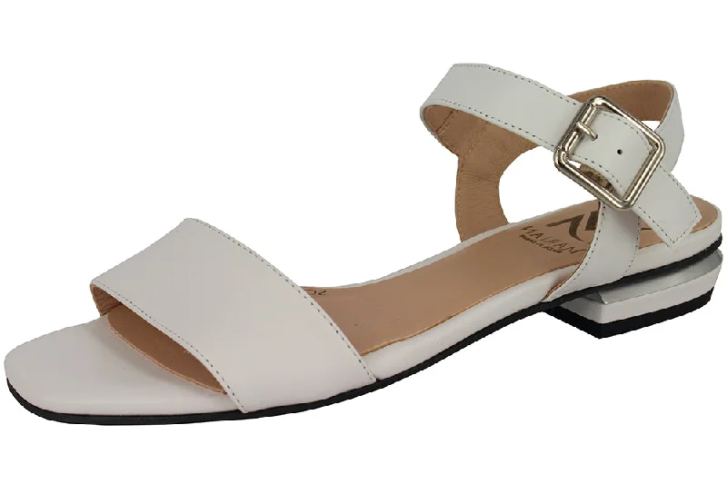 Women's Sandals with a Floral - Printed Upper in Pink for a Feminine Spring Look0971  -  MESTIZO BLANCO