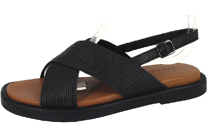 Orthopedic Women's Sandals with Arch Support in Gray for Foot HealthMATILDA - WEAVE BLACK