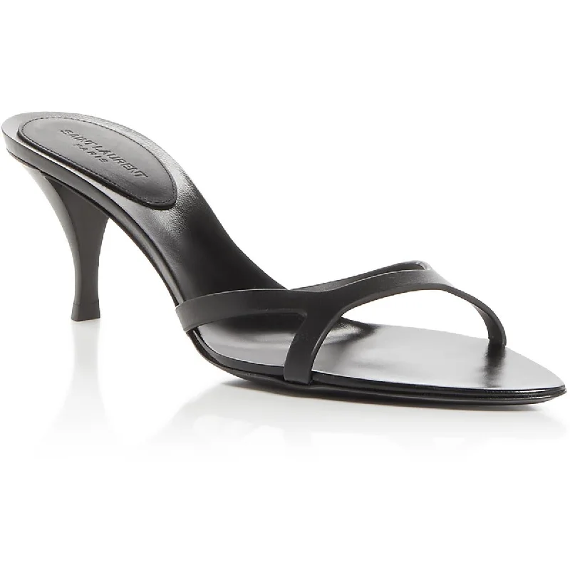 Women's Leather - Strapped Sandals with a Braided Detail in Brown for a Rustic AppealSaint Laurent Womens Slip On Pointed Toe Heels