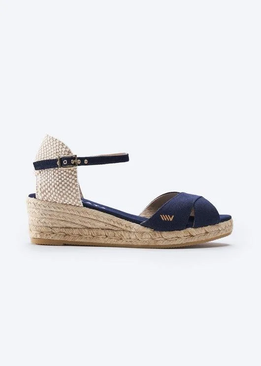 Women's Thong Sandals with a Beaded Design in Multicolor for a Beachy AestheticSalina Canvas Espadrille Sandal Wedges