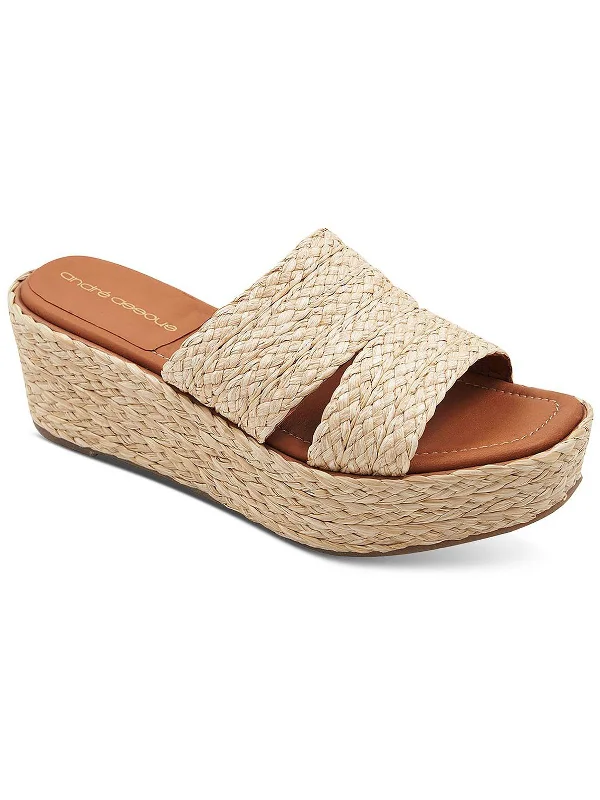 Orthopedic Women's Sandals with Arch Support in Gray for Foot HealthSelena Womens Woven Slip-On Espadrilles