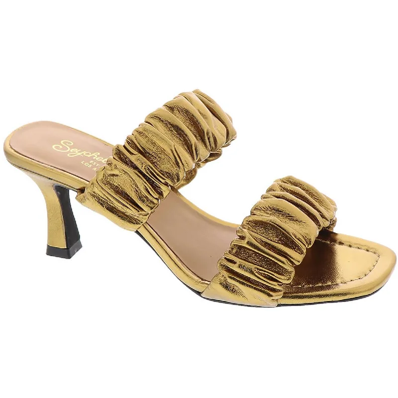 Elastic - Strap Women's Sandals with a Padded Toe in Teal for Easy On - and - OffSeychelles Womens Leeward  Leather Dress Heels
