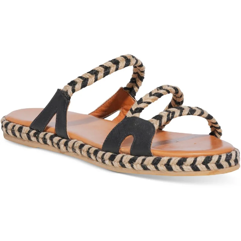 Plus Size Women's Wide - Width Platform Sandals in Black for Added Comfort and HeightSilvia Cobos Womens Camino Slip On Open Toe Flatform Sandals