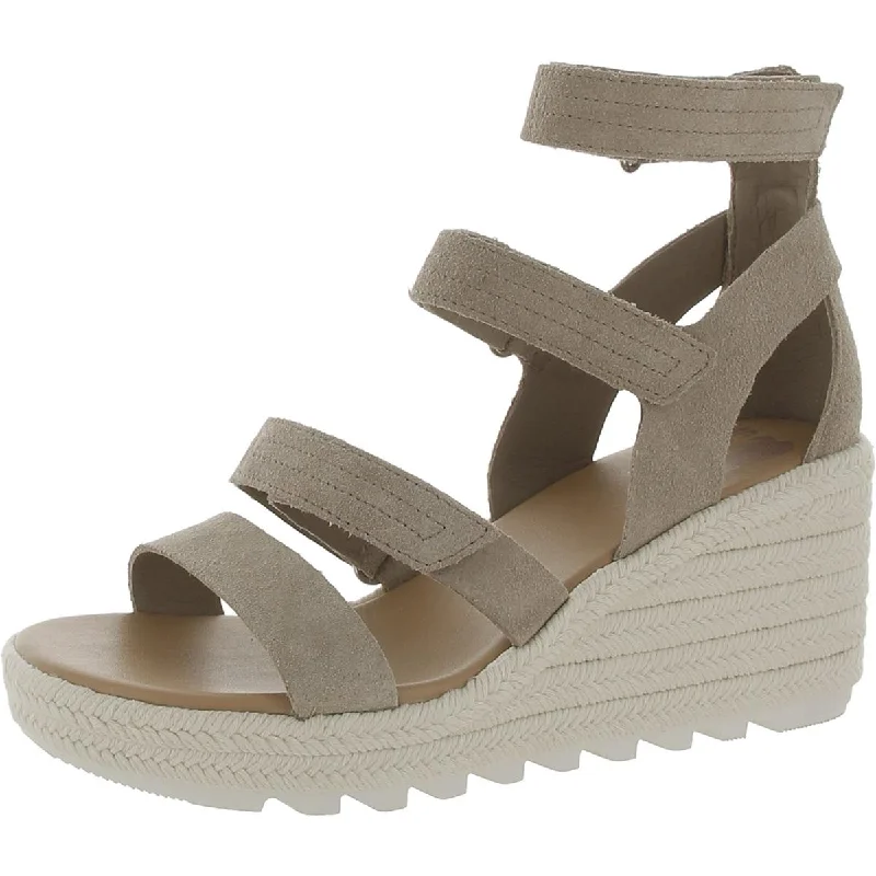 Women's Sandals with a Wedge Heel and a Tassel Detail in Orange for a Trendy LookSorel Womens Cameron Flatform Slingback Suede Ankle Strap