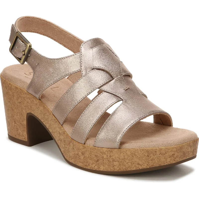Lightweight Women's Mesh - Paneled Sandals in Yellow for BreathabilitySOUL Naturalizer Womens Aki Faux Leather Peep-Toe Platform Sandals