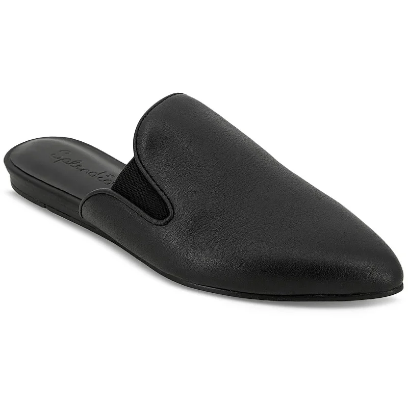 Plus Size Women's Wide - Width Platform Sandals in Black for Added Comfort and HeightSplendid Womens Leather Slides Slide Sandals