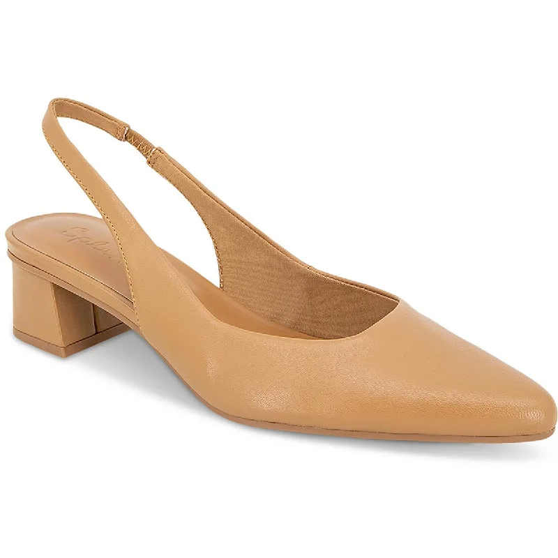Women's Cork - Soled Espadrille Sandals with a Rope - Trimmed Upper in Navy for a Summer VibeSplendid Womens Luma   Leather Pointed Toe Slingback Sandals