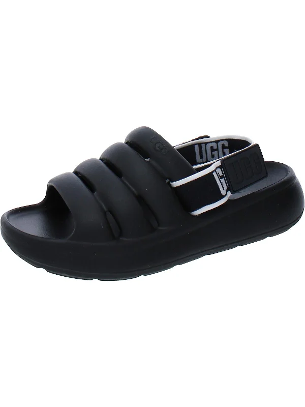 Orthopedic Women's Sandals with Arch Support in Gray for Foot HealthSport Yeah Womens Open Toe Slip On Sport Sandals