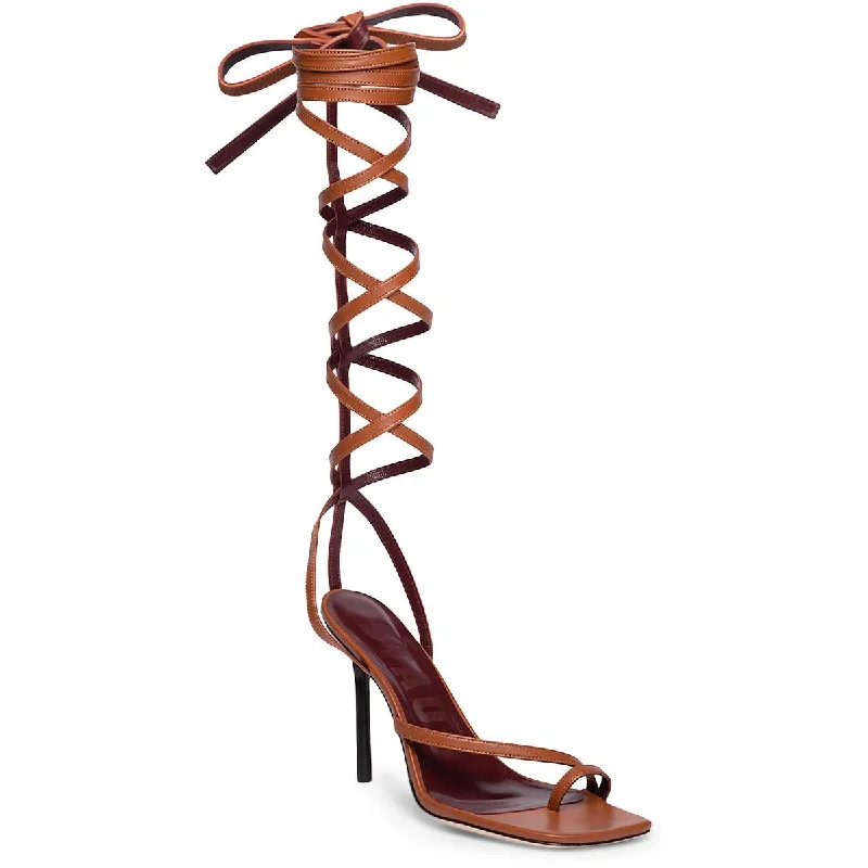 Elastic - Strap Women's Sandals with a Padded Toe in Teal for Easy On - and - OffSTAUD Womens Nicola Gladiator Leather Strappy Gladiator Sandals