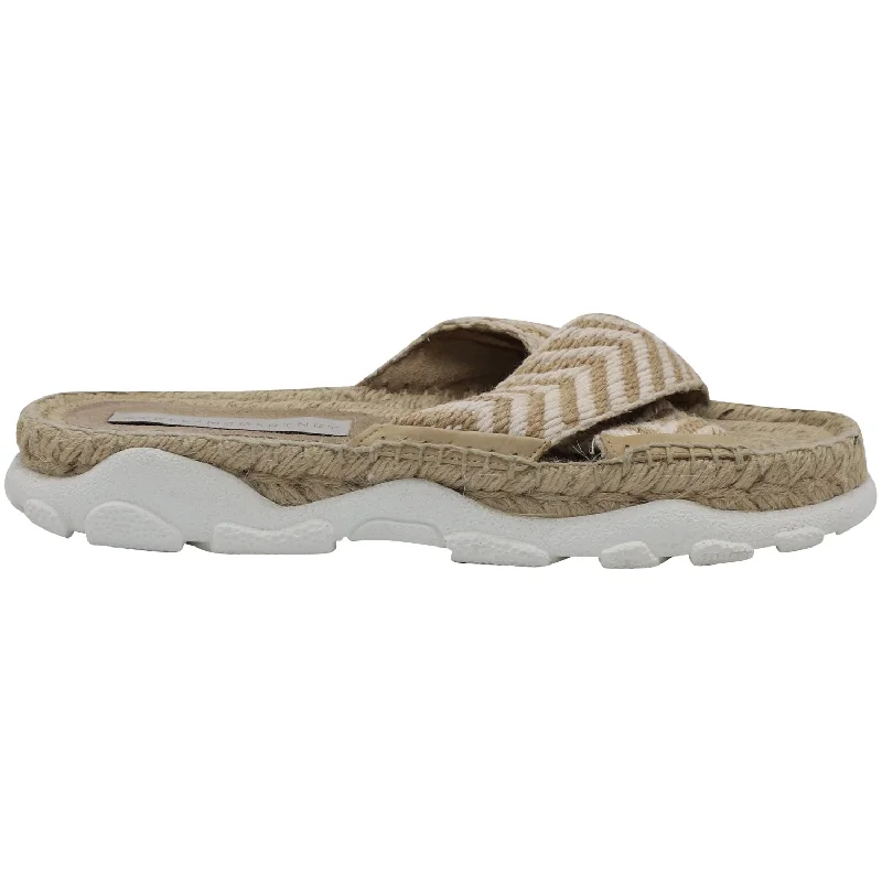 Lightweight Women's Mesh - Paneled Sandals in Yellow for BreathabilityStella McCartney Woven-Rope Espadrille Slides in Beige Jute