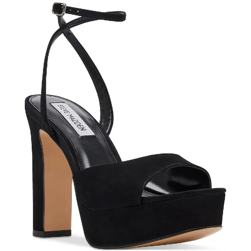 Anti - Slip Women's Sandals with a Grooved Sole in Green for Outdoor AdventuresSteve Madden Womens ASSURED  Leather Ankle strap Heels