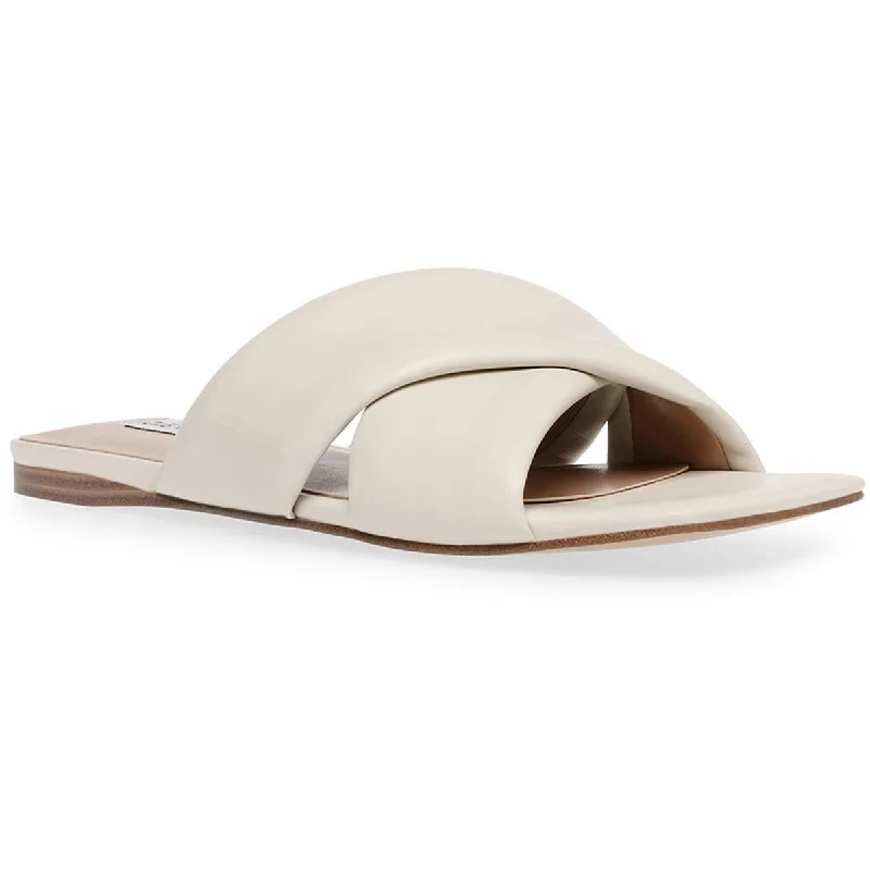 Women's Sandals with a Floral - Printed Upper in Pink for a Feminine Spring LookSteve Madden Womens Mayra Faux Leather Square Toe Slide Sandals