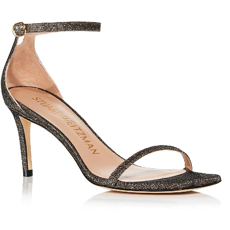 Child - Friendly Women's Sandals with a Secure Buckle in Purple for Moms on the GoStuart Weitzman Womens Metallic Adjustable Heels